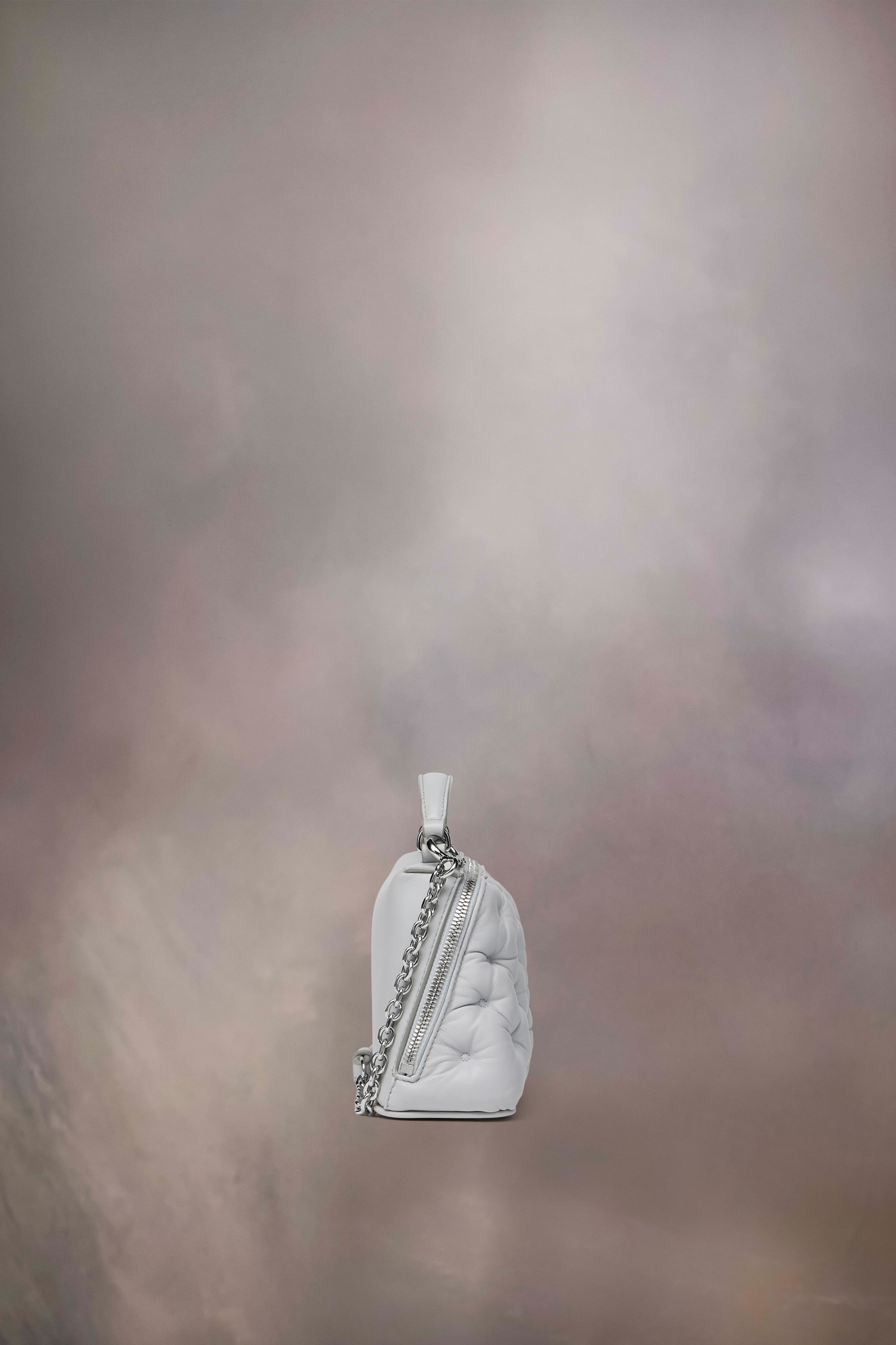 GLAM SLAM EMBROIDERY TRAPEZOID BAG Glacial