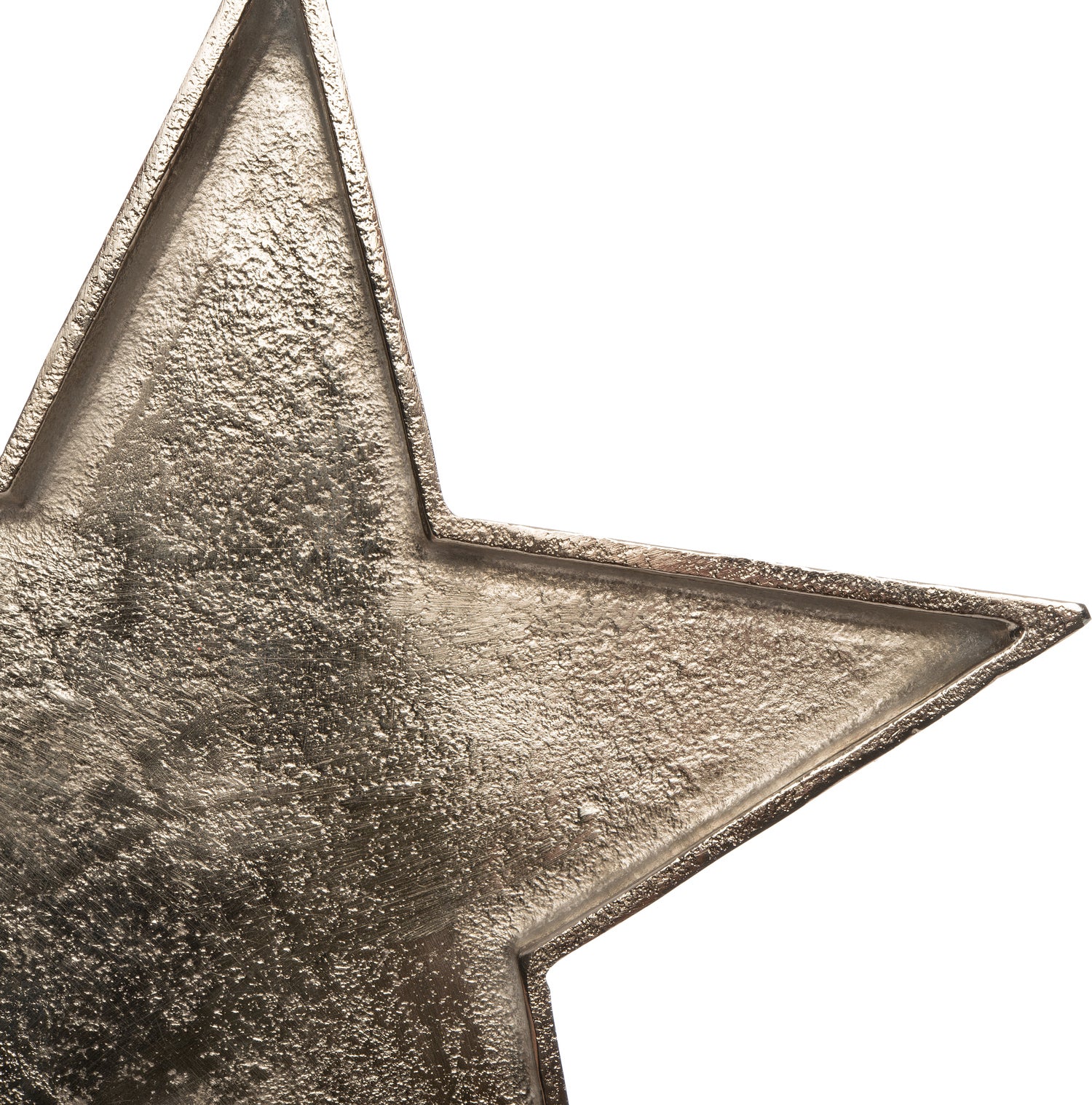 Intratuin kerstdecoratiebord ster zilver 24 x 1 x 24 cm