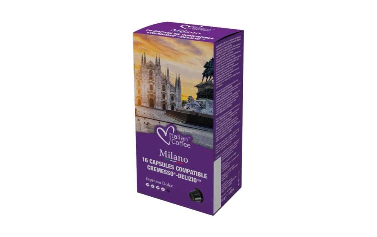 Kaffeekapseln Delizio Milano Cremesso 16 StückKaffeekapseln für Delizio Maschinen