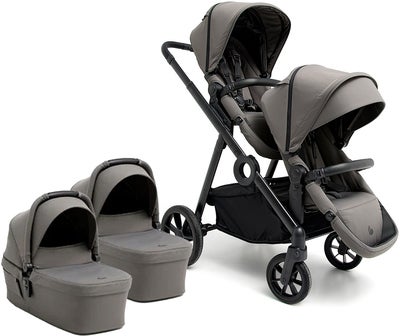 Beemoo Pro Multi 2 Tvillingvogn, Mocha Grey
