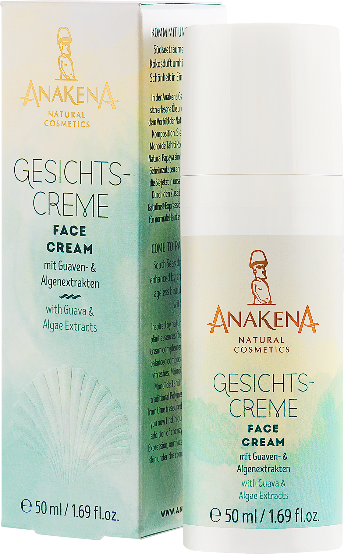 ANAKENA  Gesichtscreme mit Guaven- & Algenextrakten, 50 ml