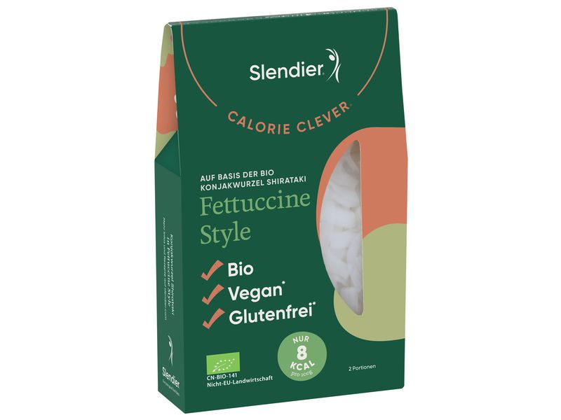 Slendier Teigwaren Konjak Fettuccine Style 400 g Bio Pasta aus Konjak