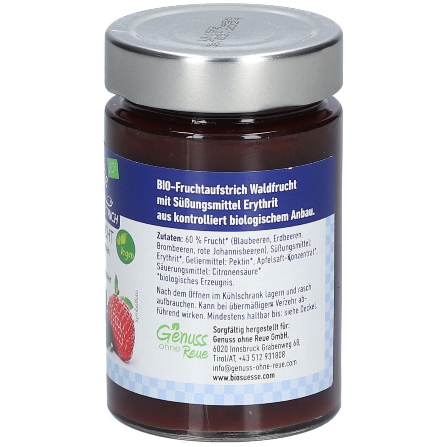 BIOSÜSSE Bio-Fruchtaufstrich Waldfrucht