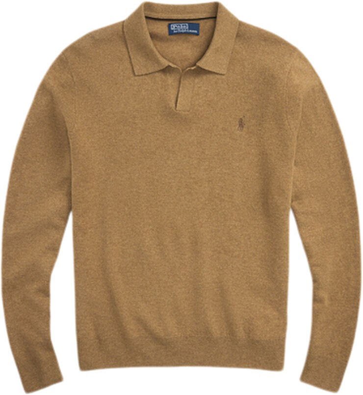 Polo Ralph Lauren 2/27 MERINO RWS-LSL-PLO Latte brown heather