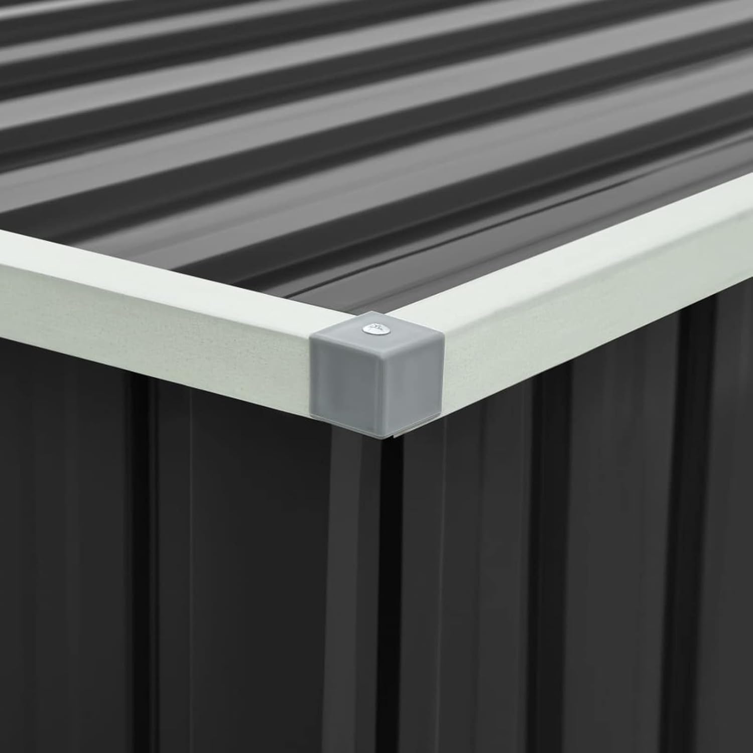 Gartenbox Metall Gartenbox wasserdicht XXL Auflagenbox Metall Aufbewahrungsbox Garten Outdoor Box Kissenbox für Garten-Anthrazit-171 x 99 x 93 cm