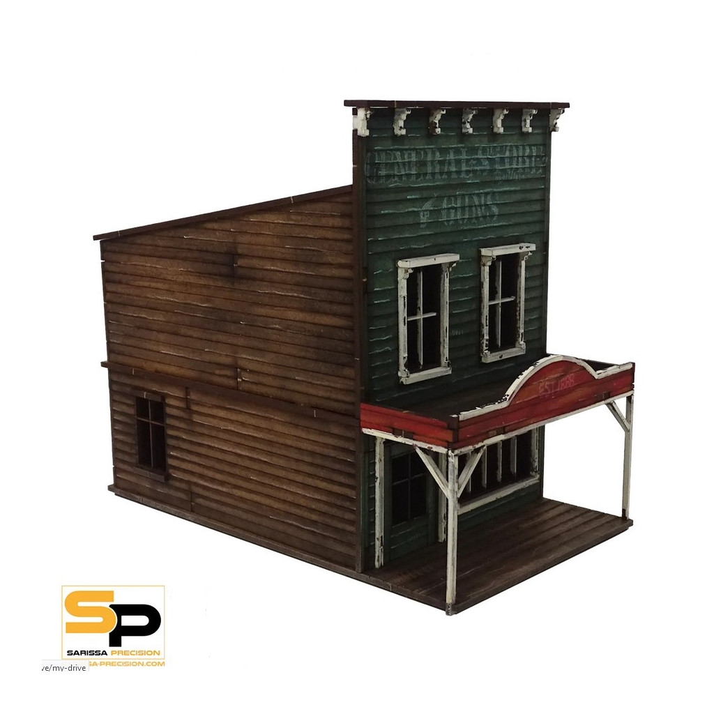 Old West Two-Storey Shop 2