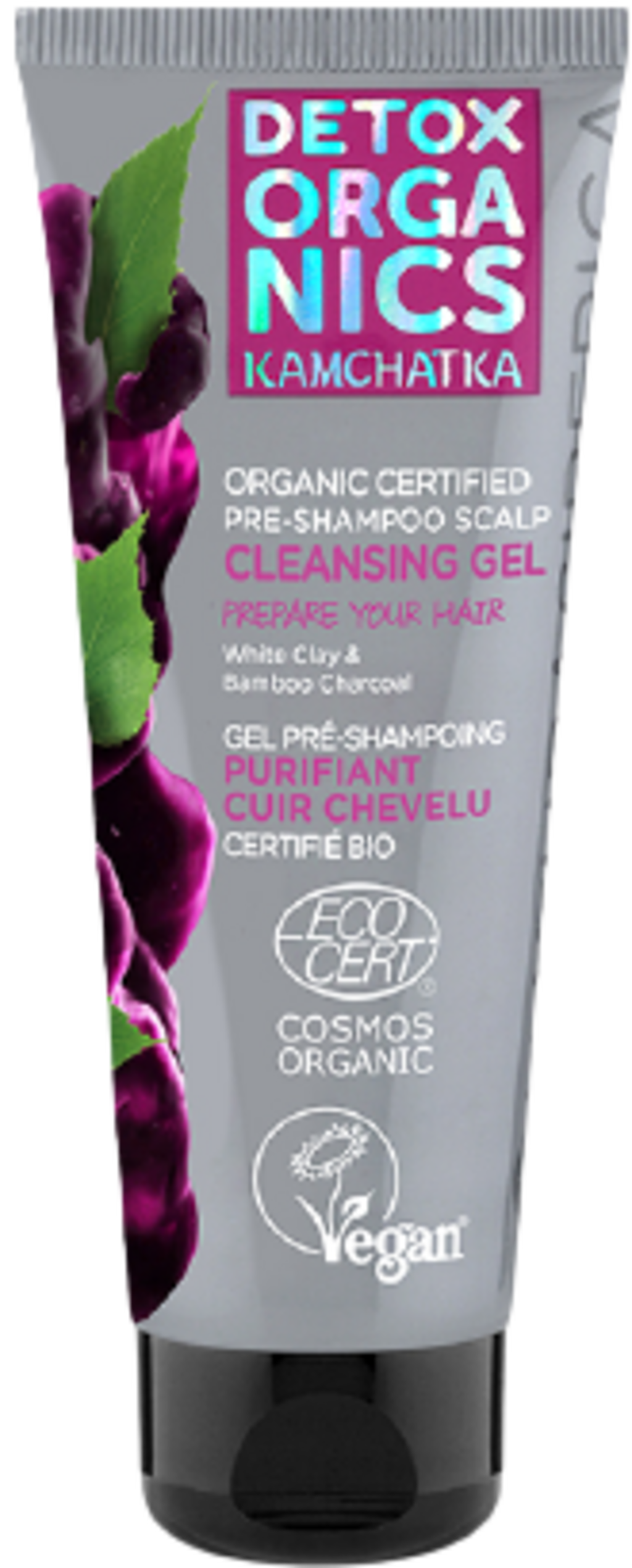 Natura Siberica  DETOX KAMCHATKA Pre-Shampoo Scalp Cleansing Gel, 75 ml