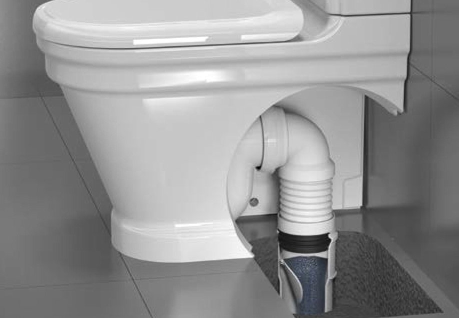 Bruckner flexibele wandclosetbocht uitschuifbaar 27,5-55cm