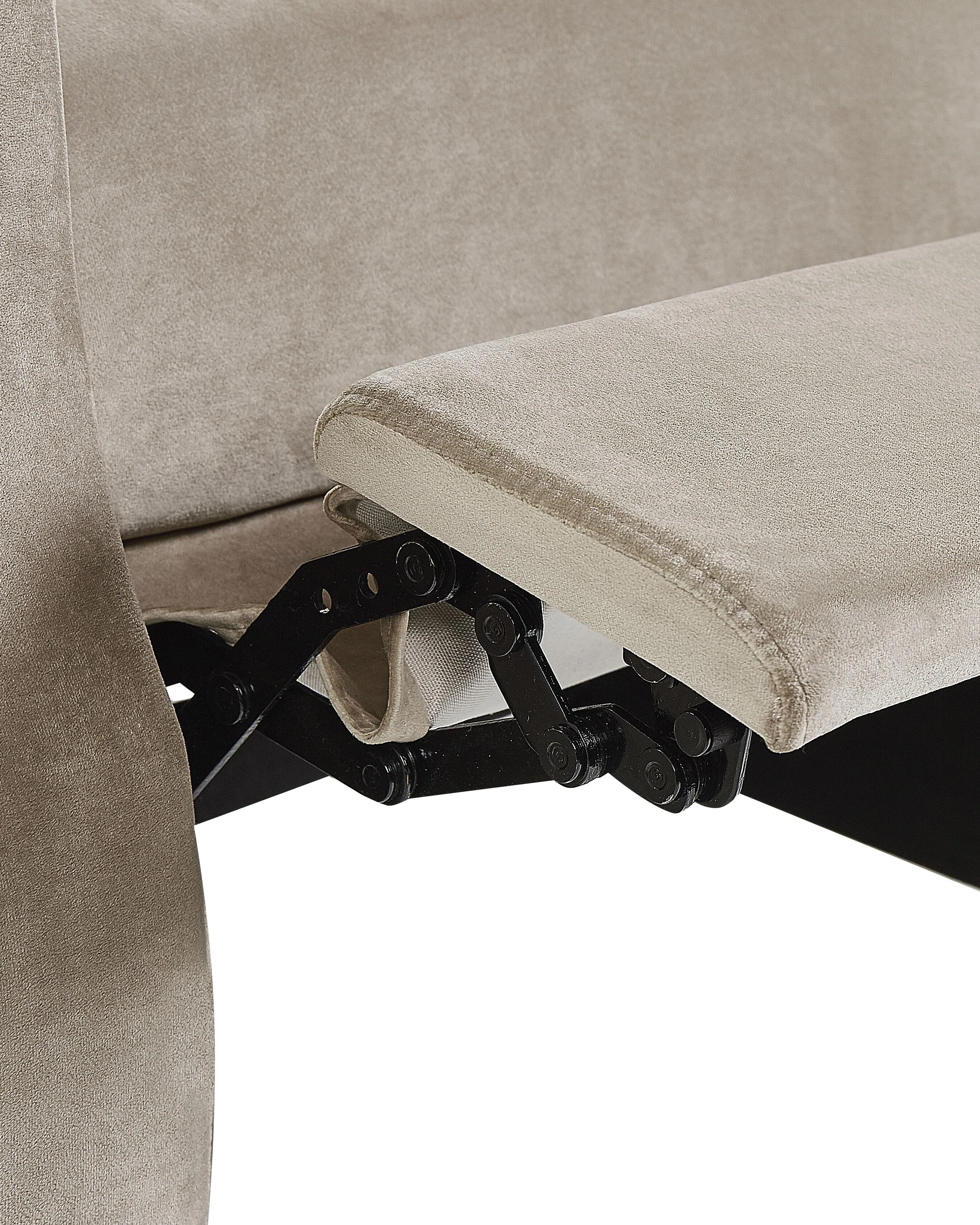 Relaxfauteuil EGERSUND Fluweel Taupe