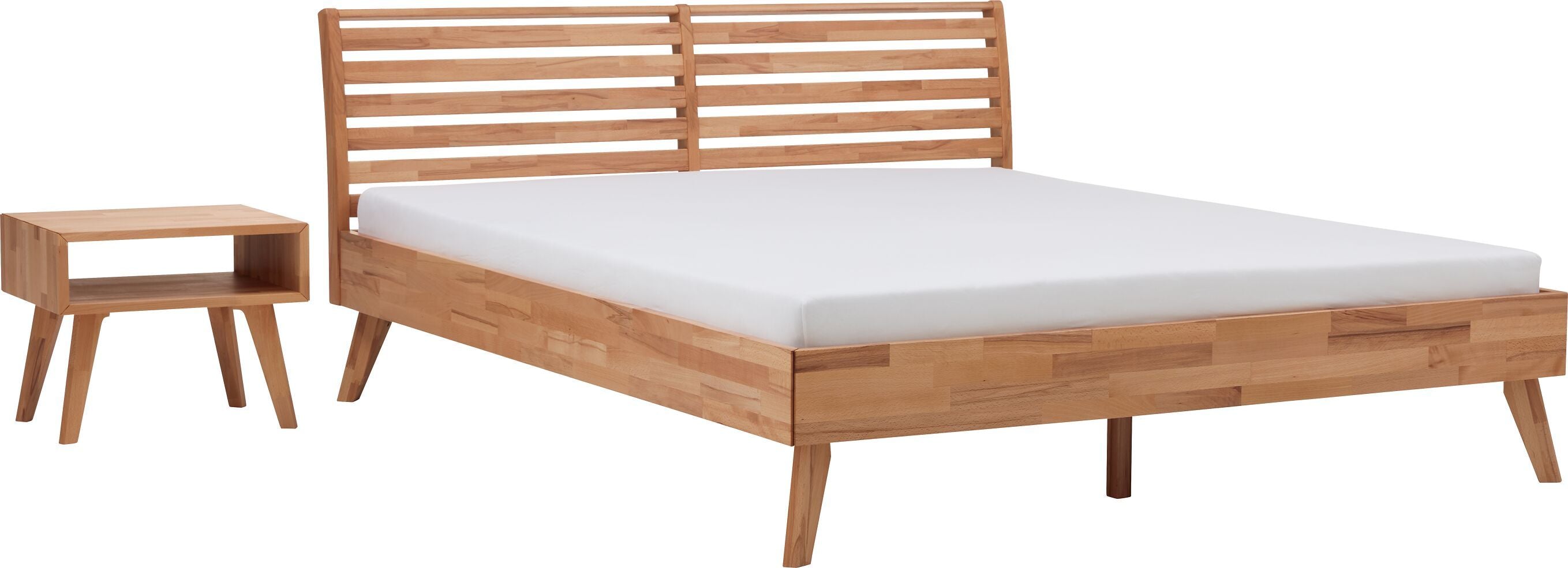 HASENA JACA Nachttisch - Kernbuche / B: 50.0 cm x T: 41.0 cm x H: 42.0 cm