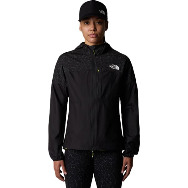 Veste trail THE NORTH FACE W HIGHER RUN WIND JACKET TNF BLACK/TNF BLACK TRAIL REFLECTIVE PRINT
