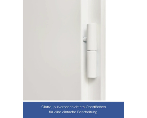 HÖRMANN ZK deurelement wit 875x2000 mm DIN links incl. kruk/krukbeslagset zwart