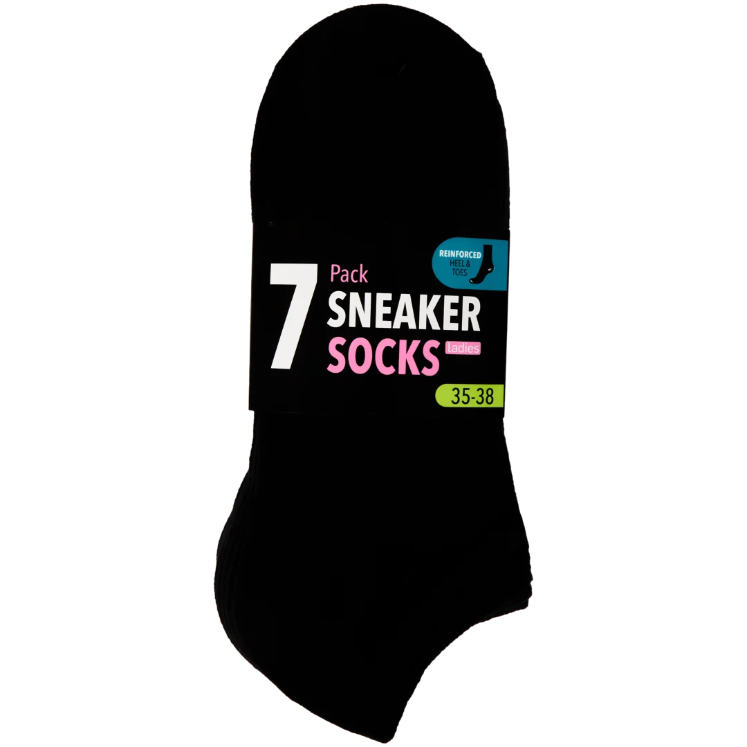 Sneakersokken Maten 35 - 42 | 7 paar