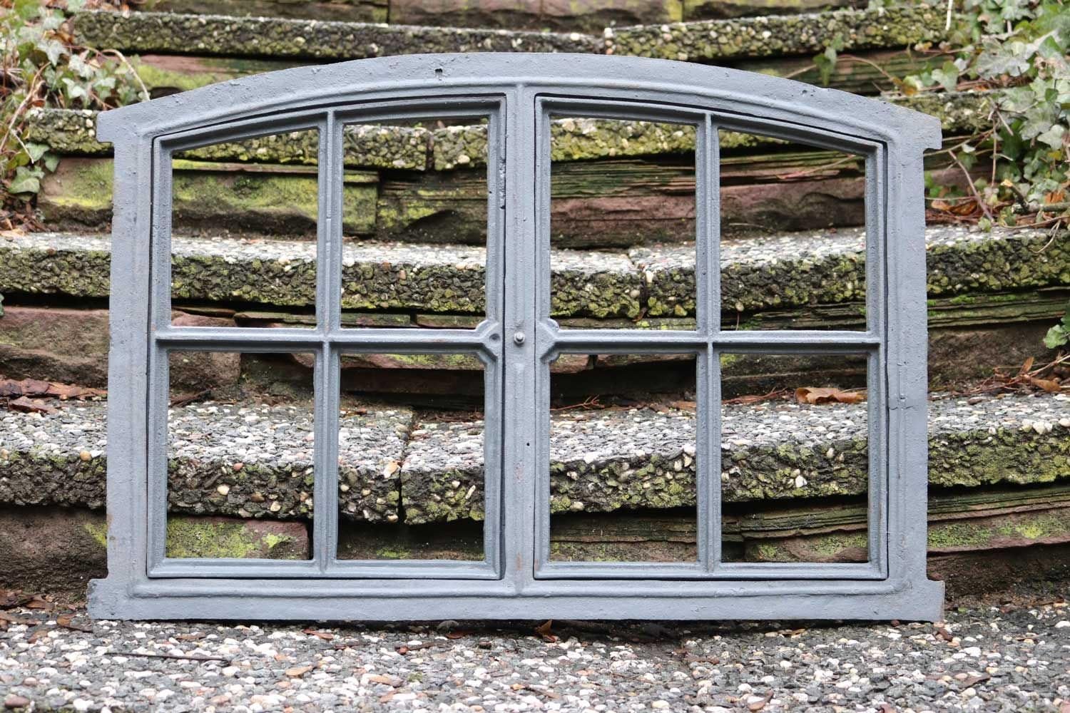 Stallfenster Fenster zum Öffnen Scheunenfenster grau 74cm wie Antik Eisenfenster