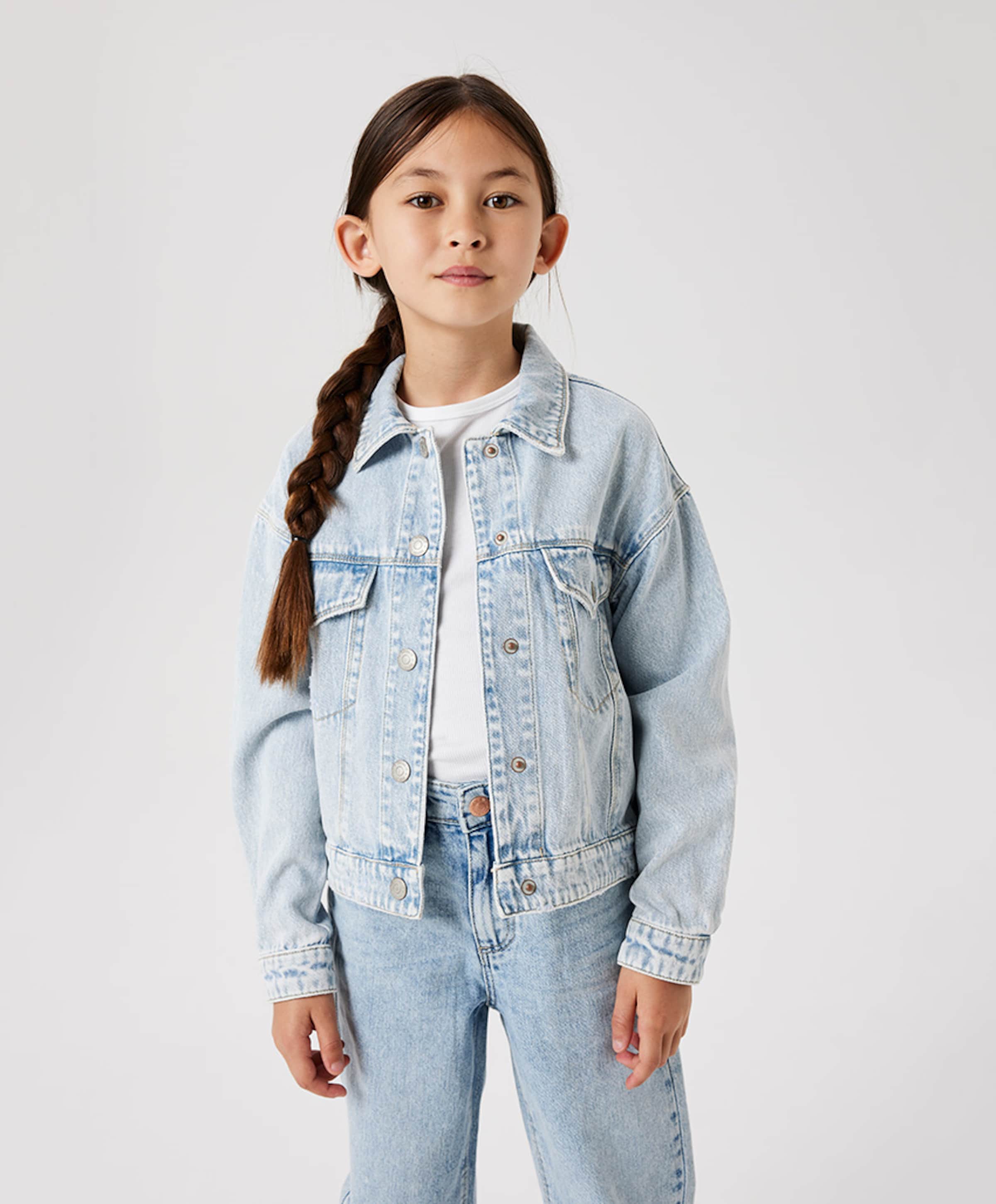 Name it Meisjes spijkerjas blauw