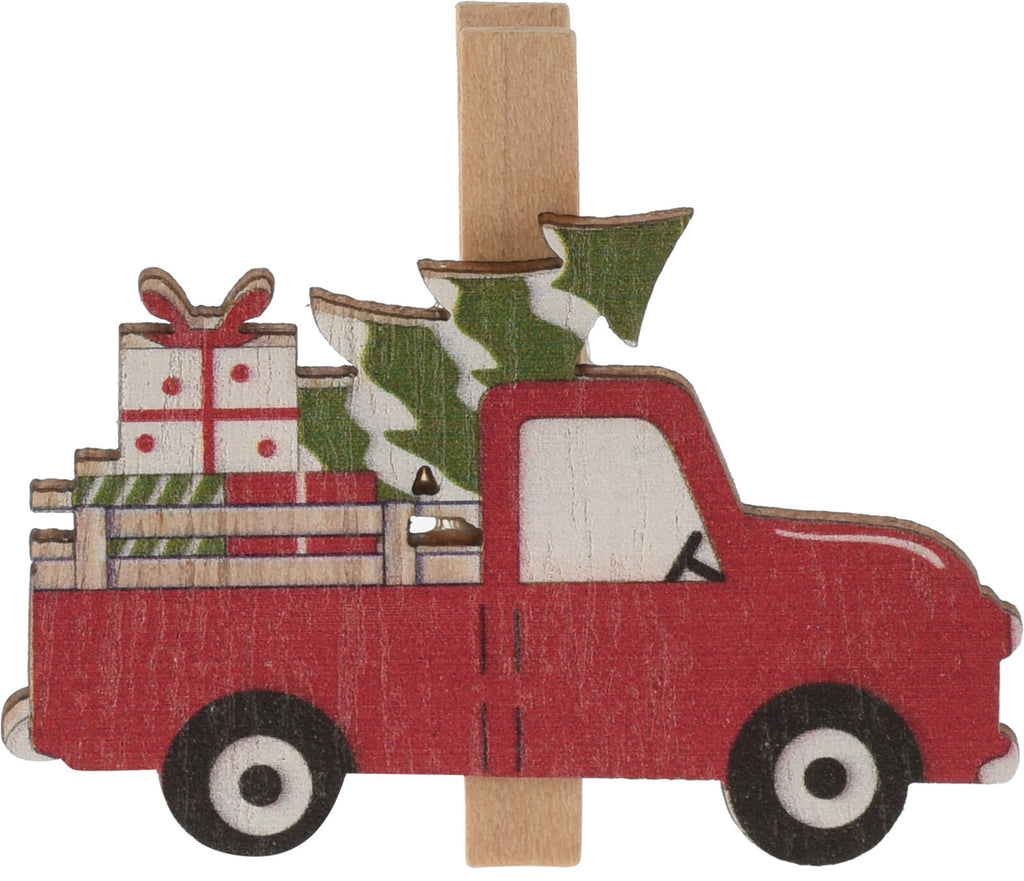Conjunto 6 Molas Carro Natal Sortido