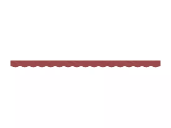 Tissu de remplacement de cantonnière d’auvent rayure bordeaux