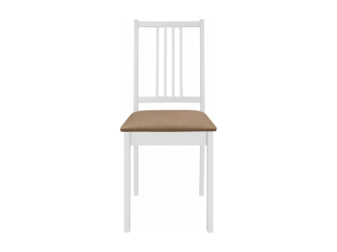 Mobilier de salle à manger 5 pcs MDF Blanc