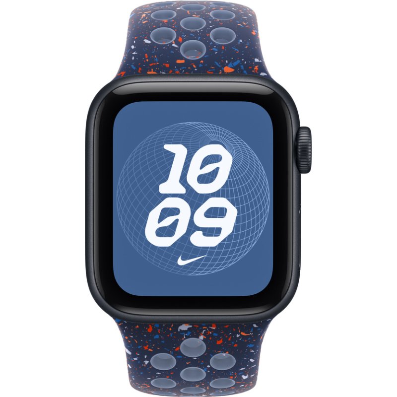 Apple MGA84ZM/A accessoire intelligent à porter sur soi Bande Bleu Aluminium, Fluoroélastomère