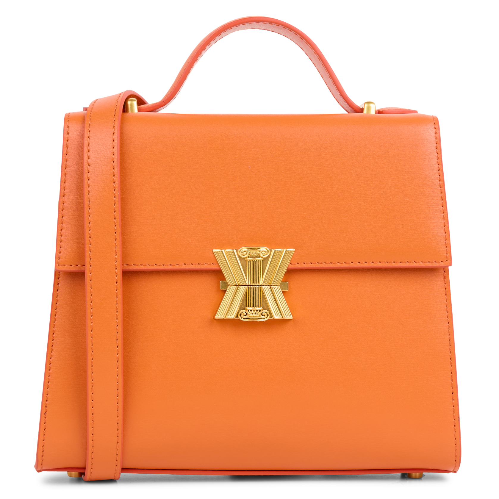 ANDREA - Sac bandoulière en cuir | Orange
