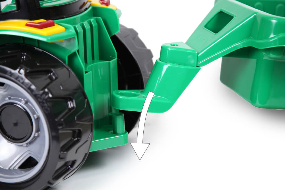 Simm Starke Riesen Traktor mit Schaufel und Anhänger, Schauk