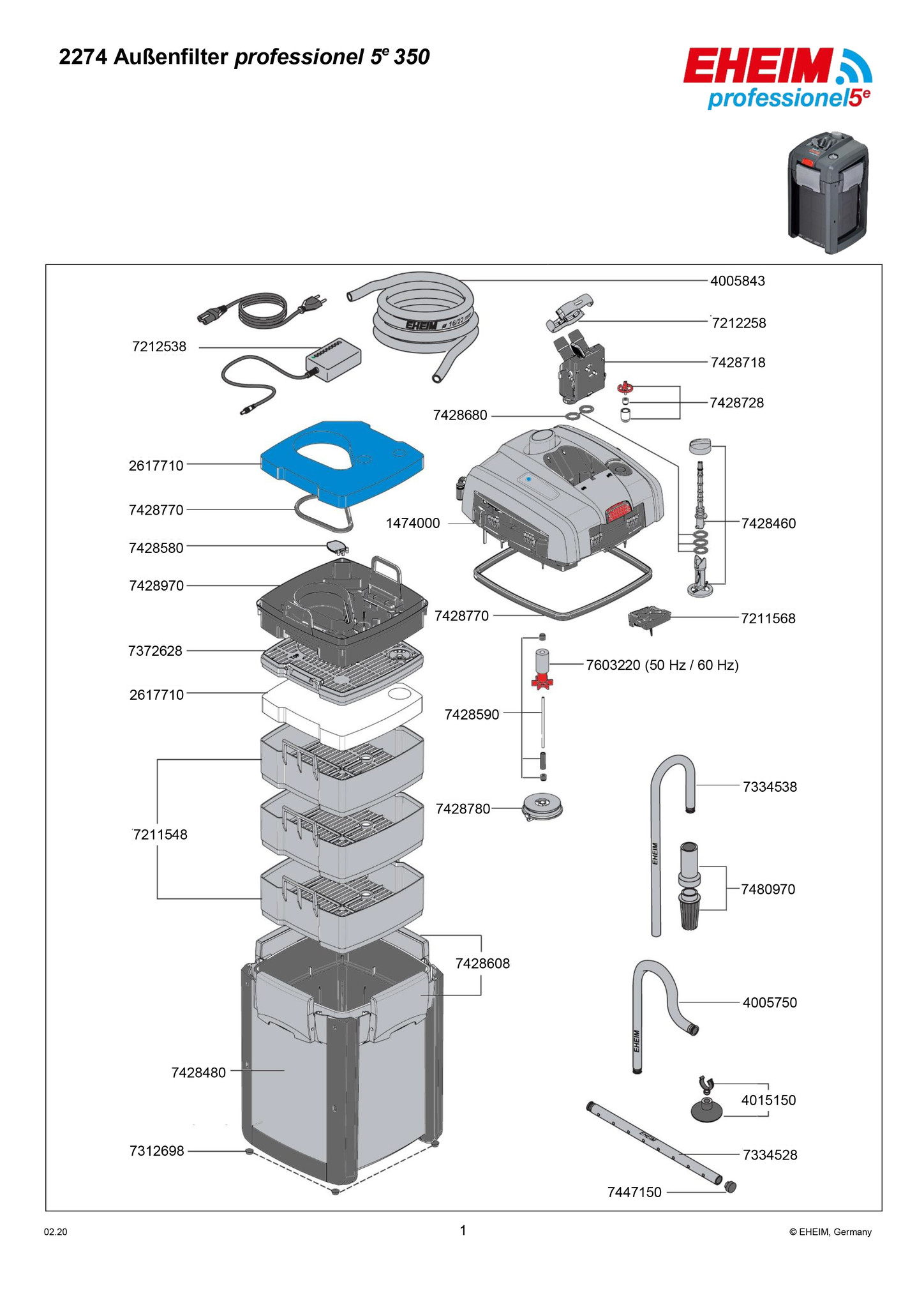 Eheim Professionel 5E 350 buitenfilter wifi (2275)