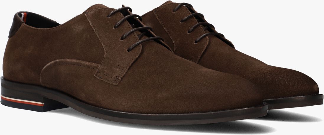 TOMMY HILFIGER bruine tommy hilfiger nette schoenen signature hilfiger suede shoe