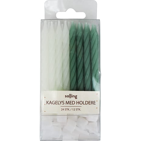 Salling kagelys snoet L: 6,3 cm 24-pak - grøn mix