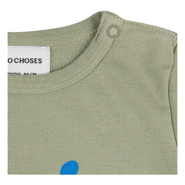Bobo Choses Body Coton Bio Elephant | Sauge