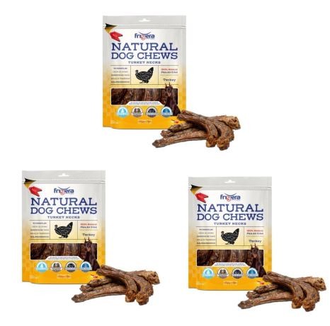 Frigera - 3 x Natural Dog Kalkun halse250gr