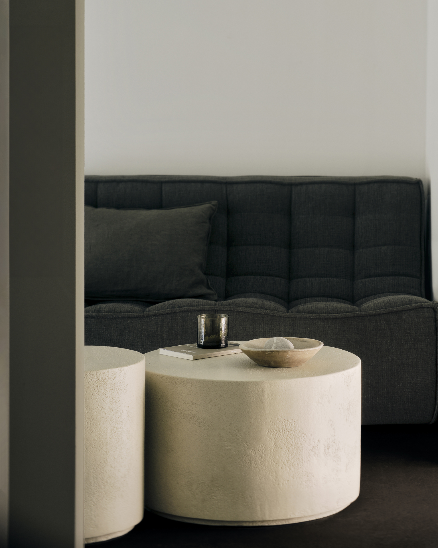 Sofa N701 footstool - eco stof moss green