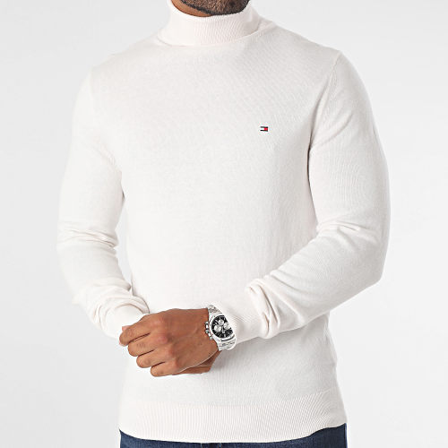 Pull Col Roulé Pima Original 8048 Ecru