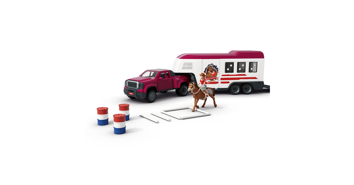 SchleichHorse Club - Lakeside-truck met aanhangwagen speelfiguur  (42705)