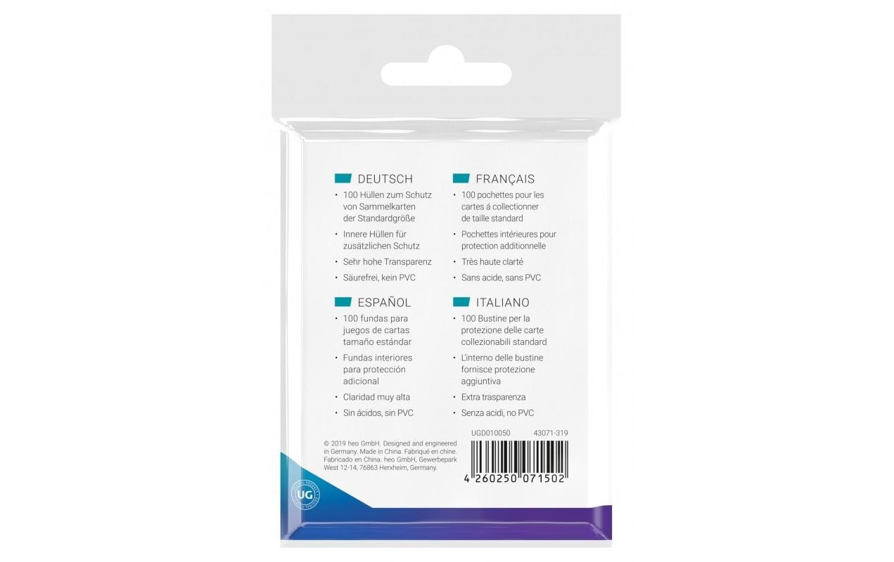 Kartenhülle Precise-Fit Sleeves Transparent Standard 100Innere Kartenschutzhüllen