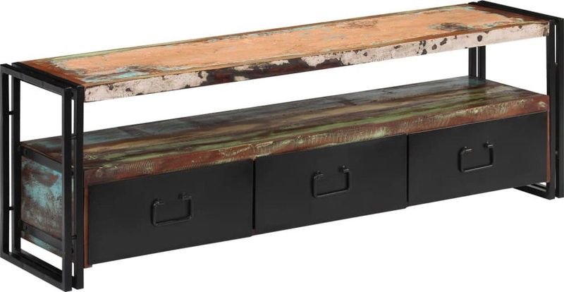 TV-Meubel - Antieke Stijl - Massief Gerecycled Hout
