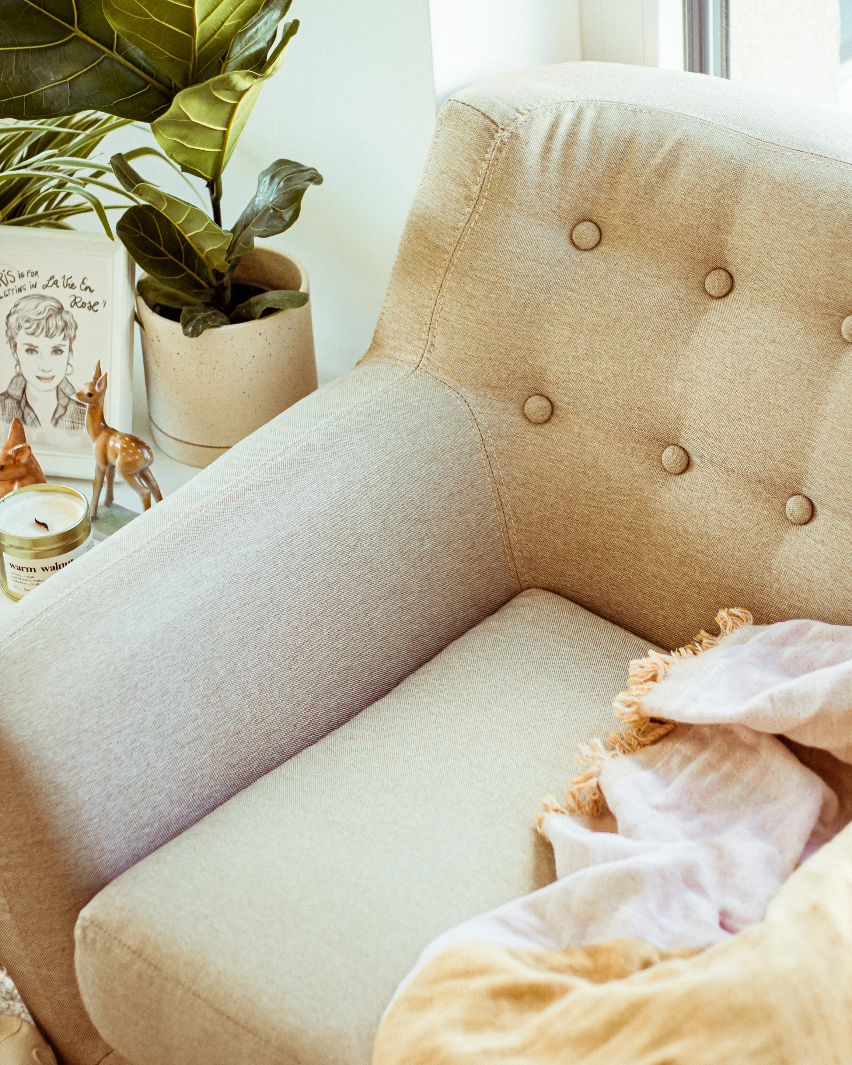 Fauteuil MOTALA Stof Beige