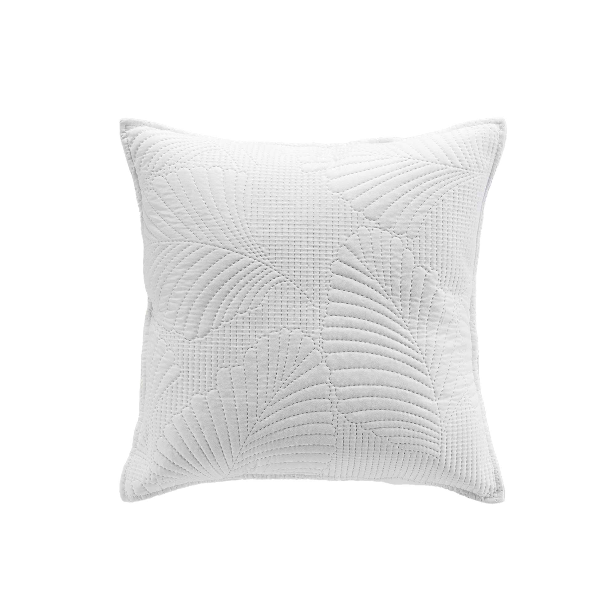 HOUSSE COUSSIN 40X40CM MICROFIBRE UNIE PALOMBINE BLANC
