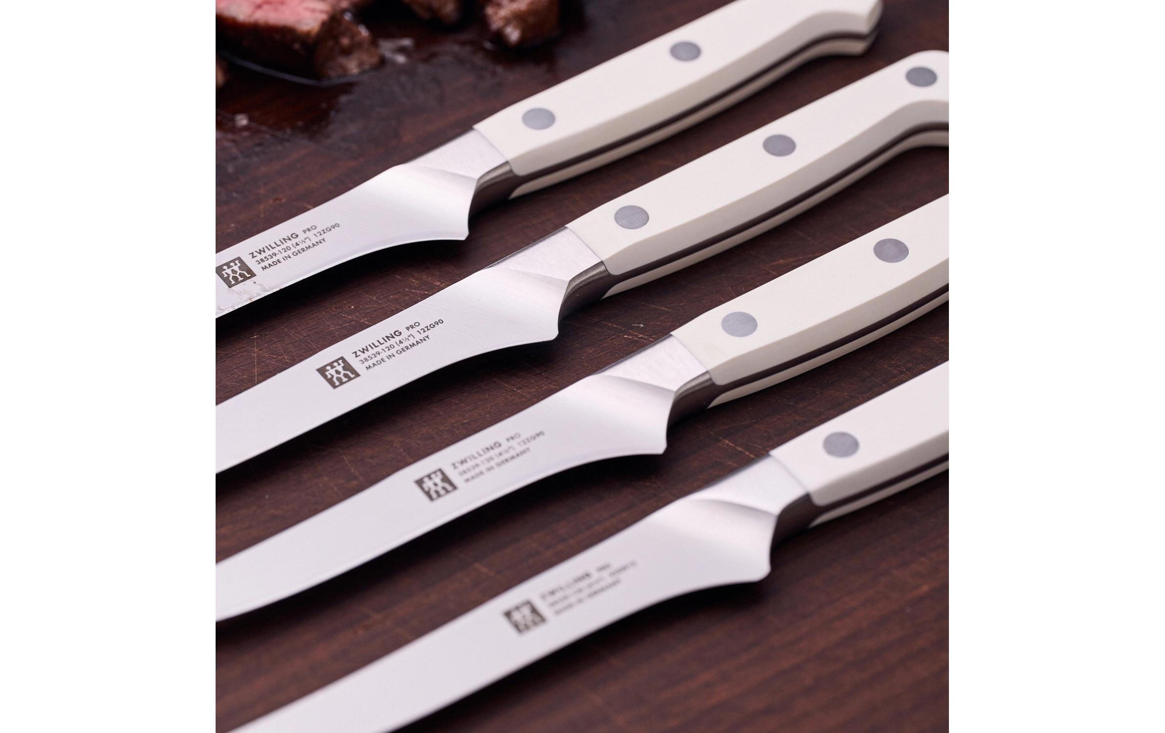 Steakmesser-Set Pro le blanc 4-teilig<br>Premium-Messer aus Edelstahl