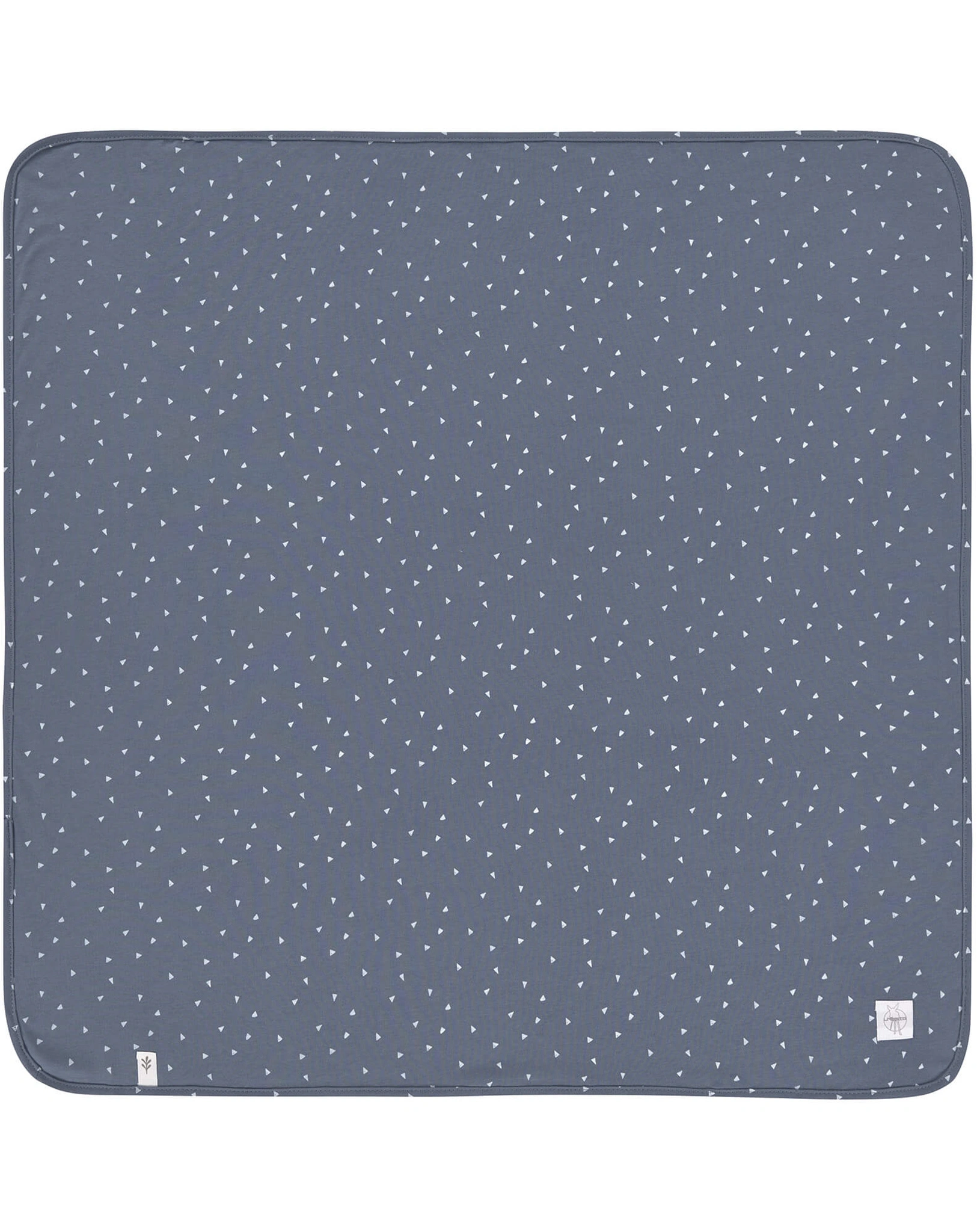 Babydecke TRIANGLE (80x80) in blue