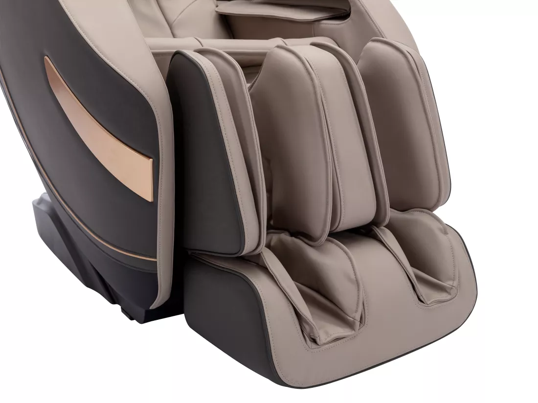 Fauteuil massant en simili -Système zero gravité - Beige - MOWATA