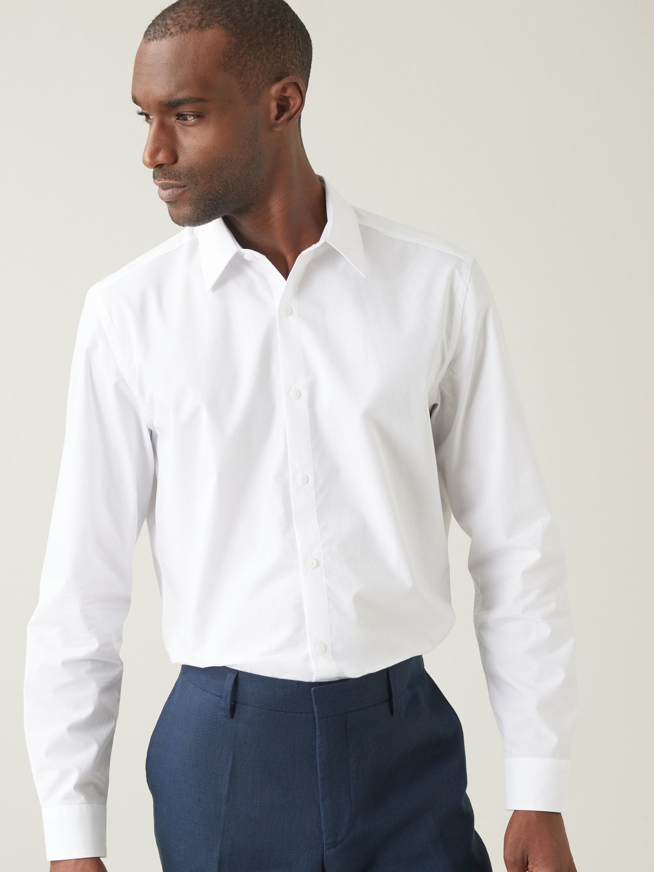 Chemise Regular Fit homme popeline unie easy care