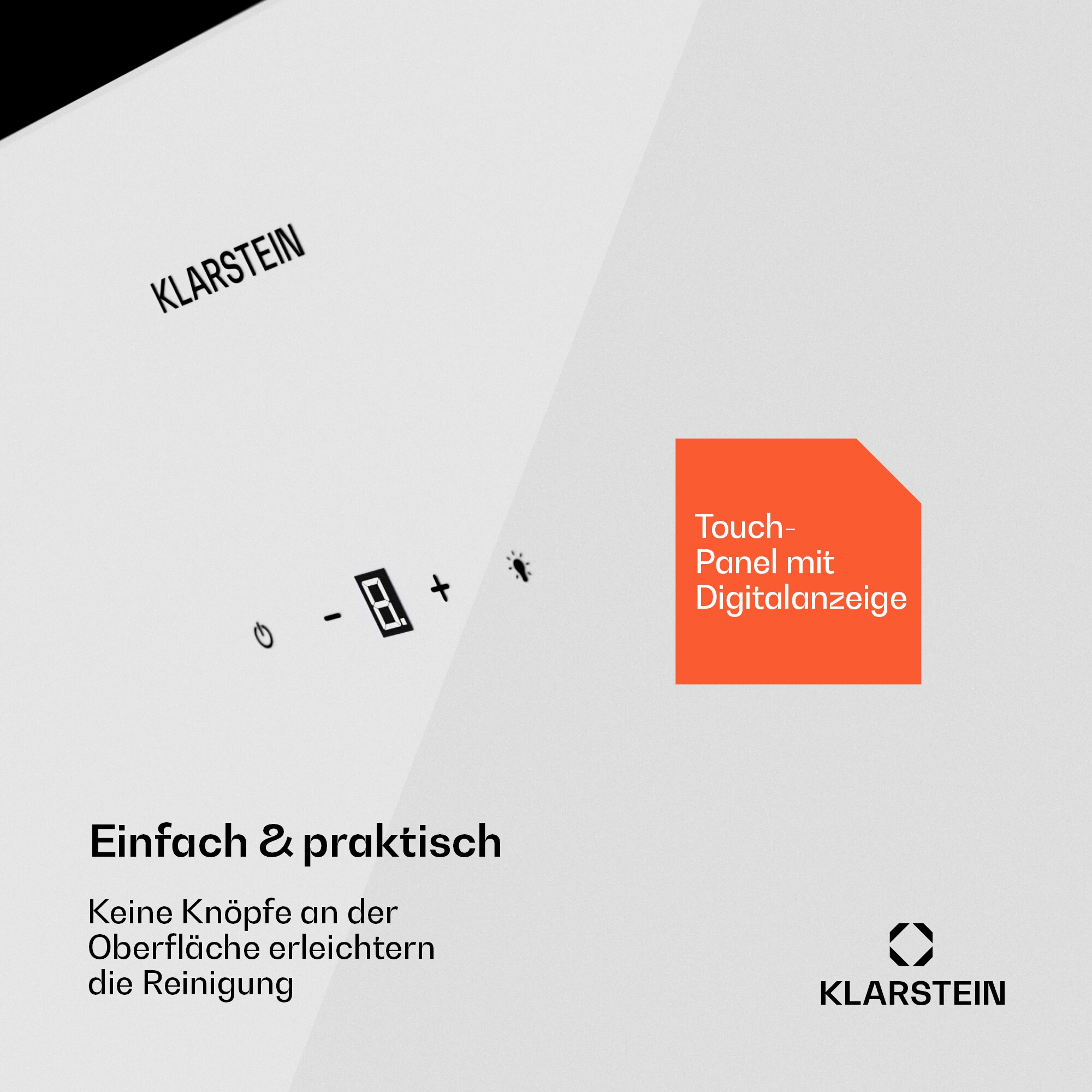 Laurel 90 Dunstabzugshaube 90cm Abluft: 247 m³/h LED Touch Weiß