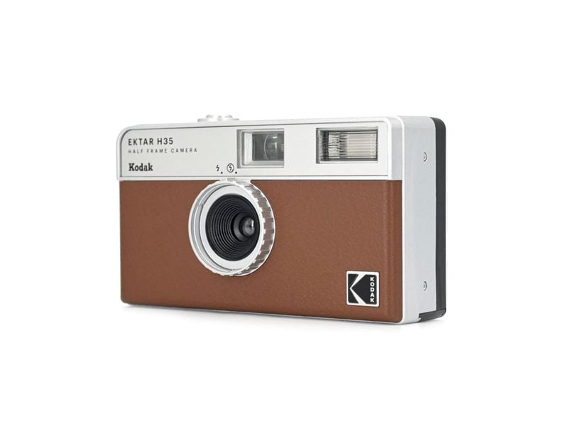 Kodak Analogkamera Ektar H35 Sandbraun Halbformat analoge Kamera