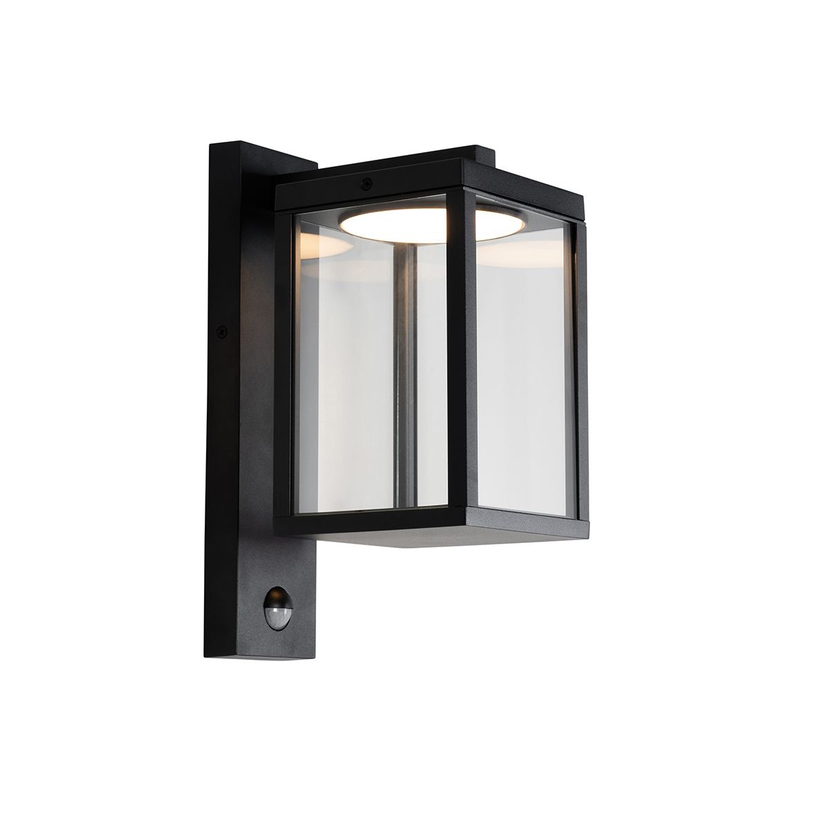 Buiten wandlantaarn zwart incl. LED bewegingssensor - Ferdinand