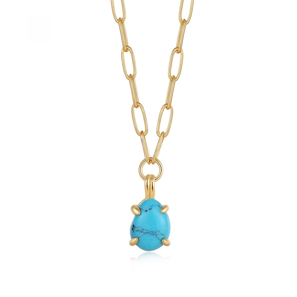 Collier Ania Haie Making Waves doré turquoise