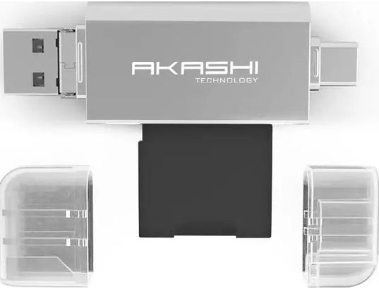 AKASHI - Lecteur de carte mémoire Lecteur carte SD/Micro SD 3 en 1-ALTSDREADER3in1