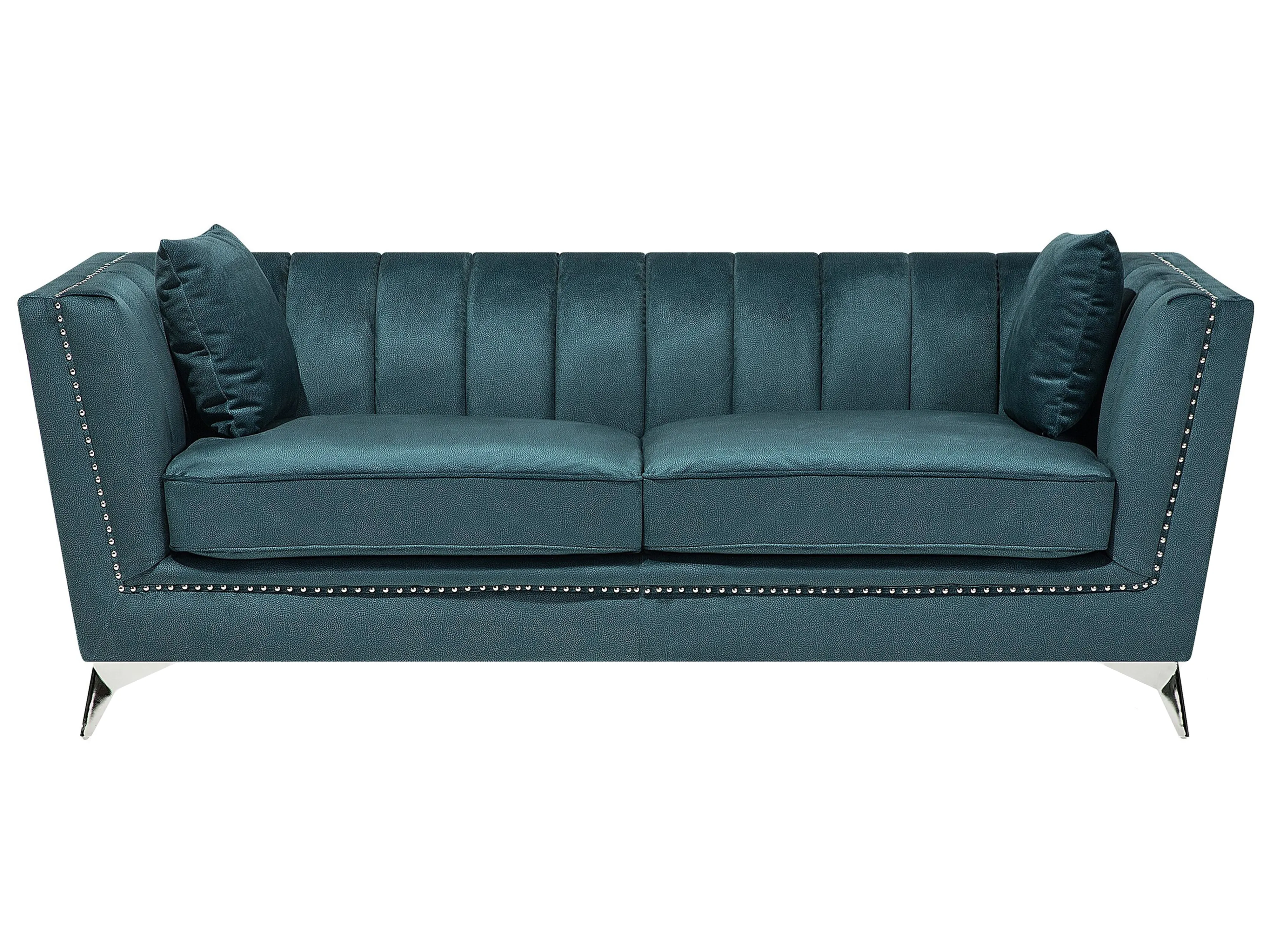 Bankenset 5-zits GAULA Fluweel Groenblauw