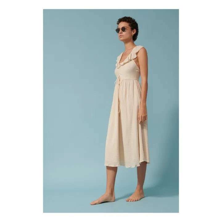 BELLEPIECE Robe Dylan Crépon de Coton | Sable