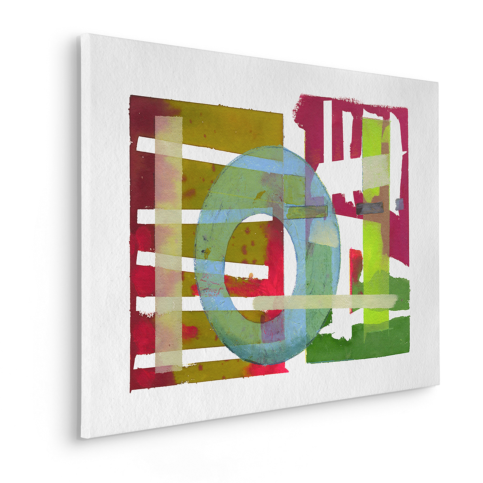 Keilrahmenbild ROUND ABOUT - bunt - 60x90 cm