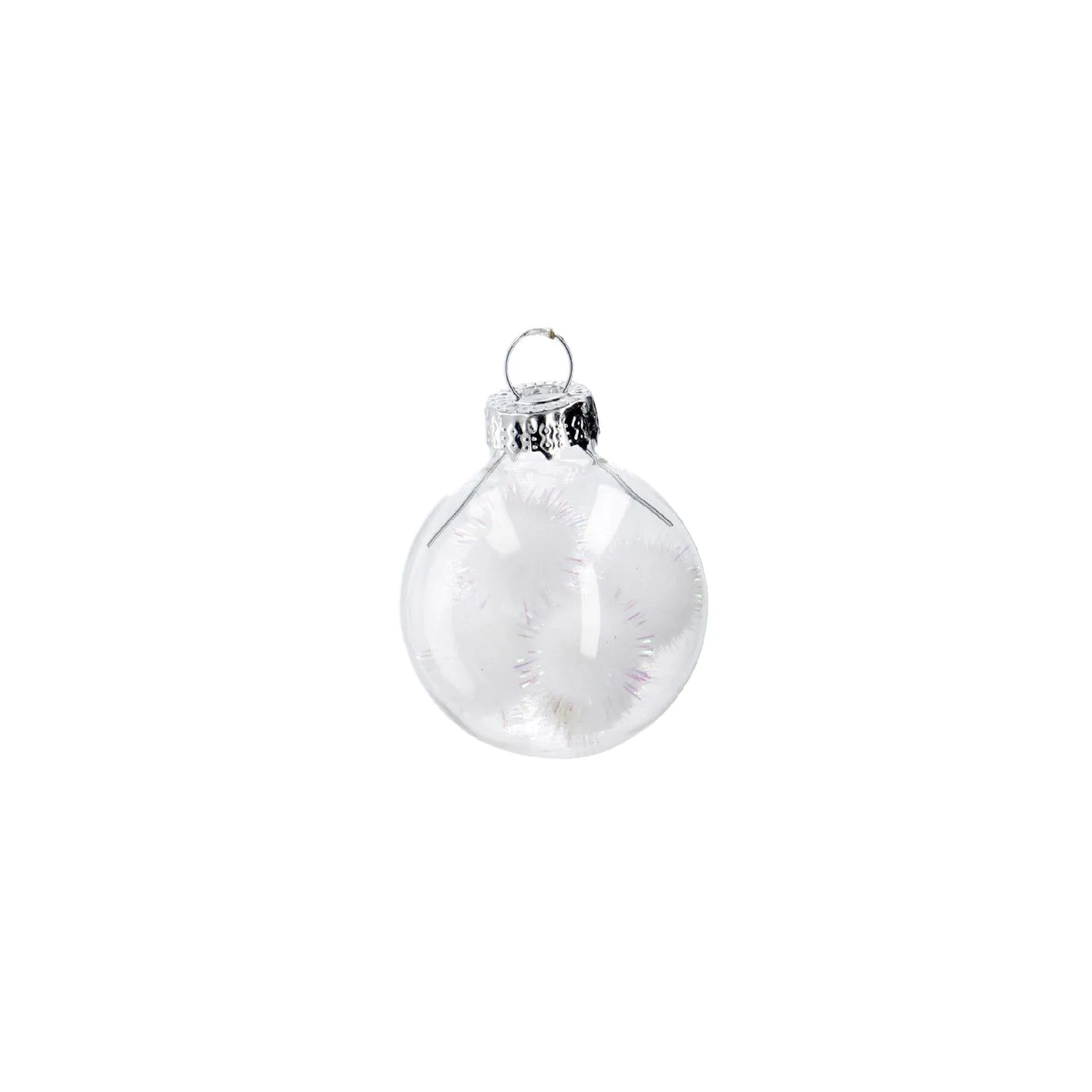 Weihnachtskugel Mini Schneeball, Ball, 4 cm